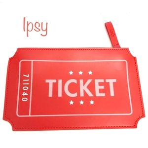 NWT Coral Ipsy makeup bag